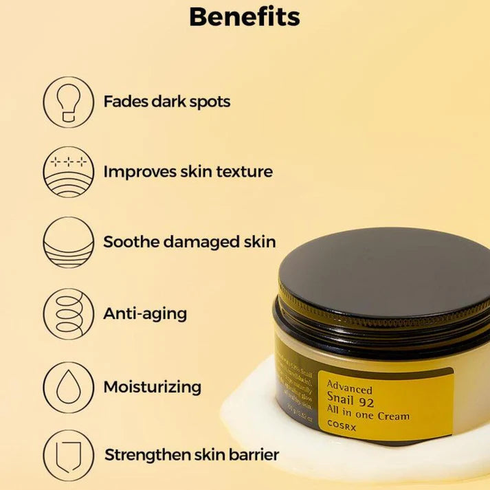 ADVANCED SNAIL 92 ALL IN ONE CREAM - Crema Reparadora Baba de Caracol