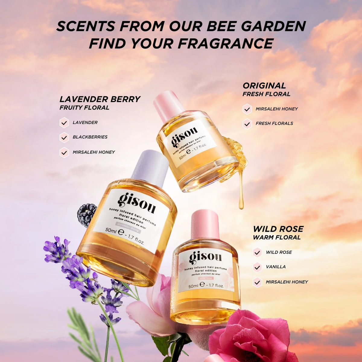 Gisou - Honey Infused Hair Perfume Wildflower Honey *PRE-ORDER*