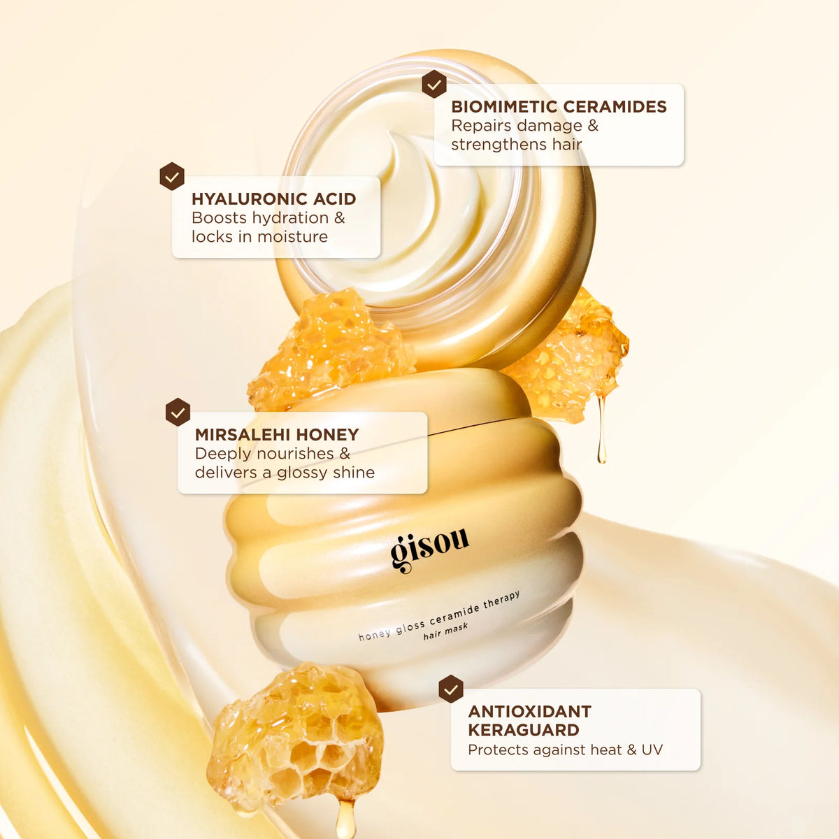 Gisou - Honey Gloss Ceramide Therapy Hair Mask *PRE-ORDER*