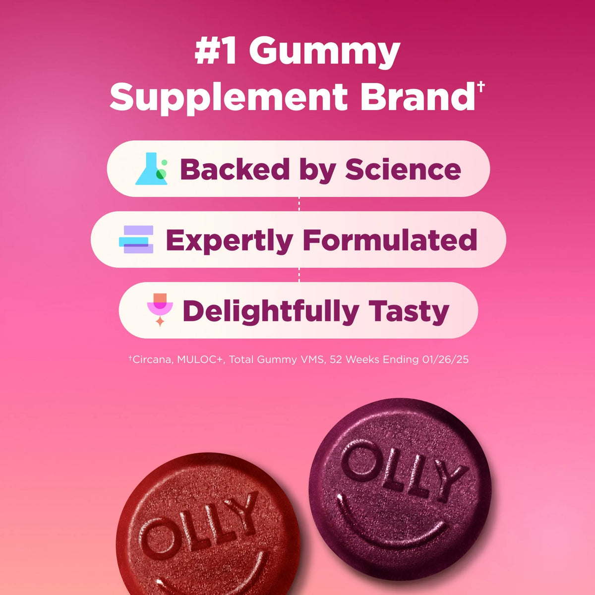 OLLY - Women's Multivitamin Gummy Supplemen 90 Ct *PRE-ORDER*