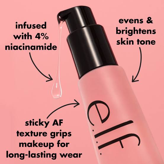 E.L.F. POWER GRIP PRIMER + 4% NIACINAMIDE (PREBASE FACIAL DE MAQUILLAJE CON 4% DE NIACINAMIDA)