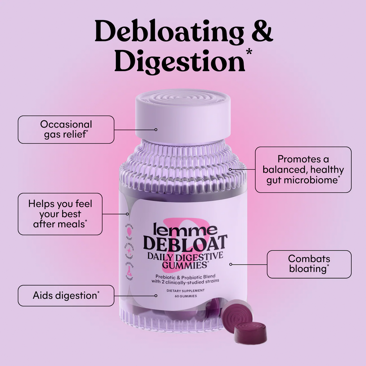 Lemme - Debloat Gummies 60 pcs