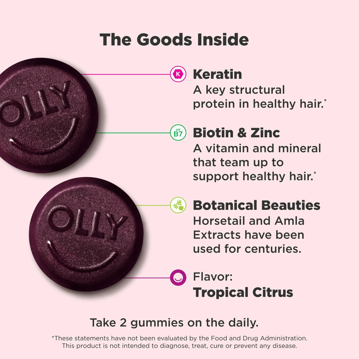 OLLY - Heavenly Hair Gummy 60 Ct *PRE-ORDER*