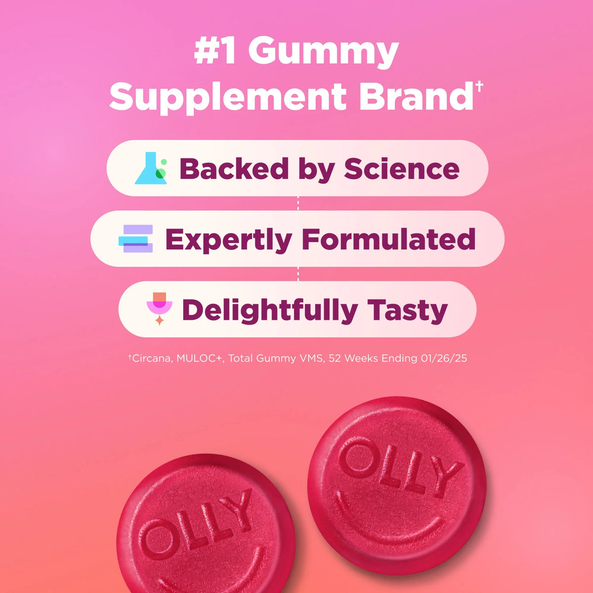 OLLY - Undeniable Beauty Multivitamin Gummies 60 pcs *PRE-ORDER*