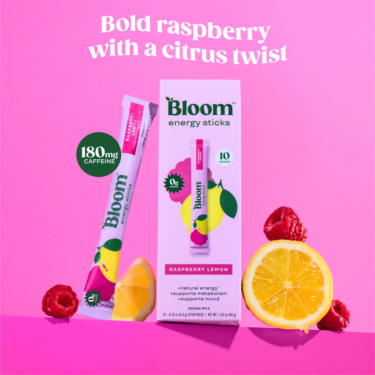 Bloom Nutrition - Natural Energy Sticks Packs 10pks